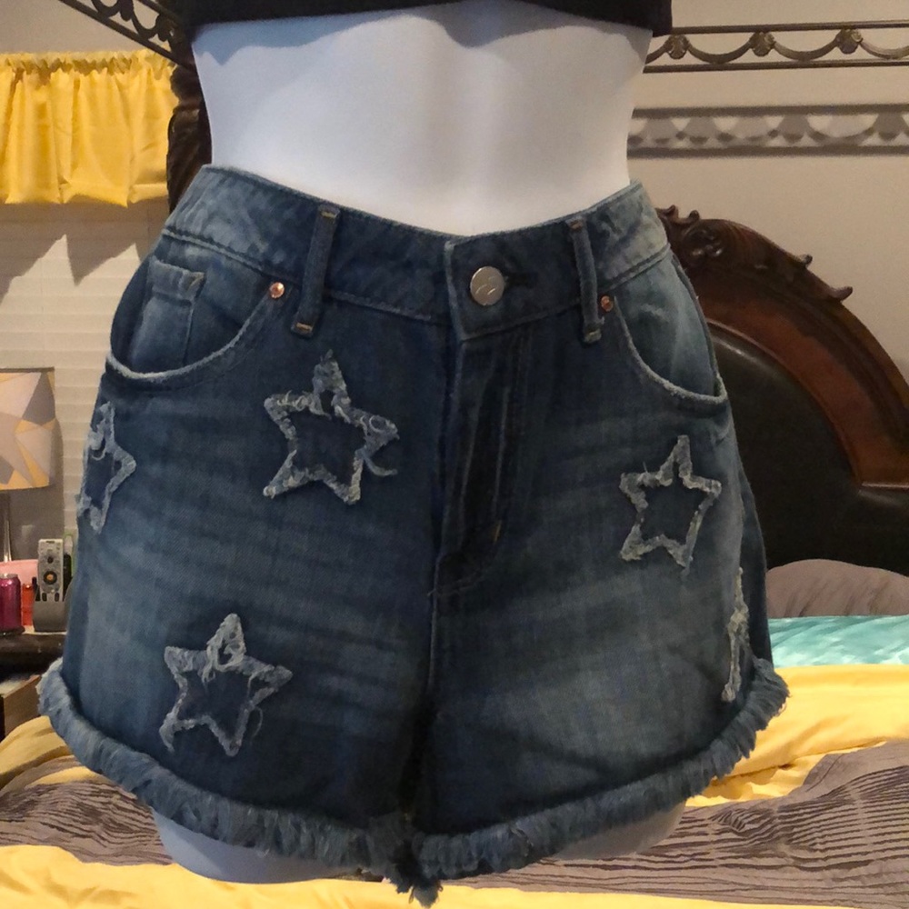 New blue jean shorts